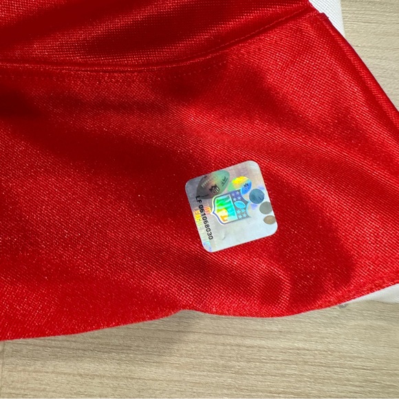 Women’s XL NFL Kansas City Chiefs Jersey rhinestone collar with Lace Up V Neck - Picture 7 of 7